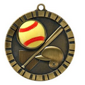 3-D Medal, "Softball" - 2"